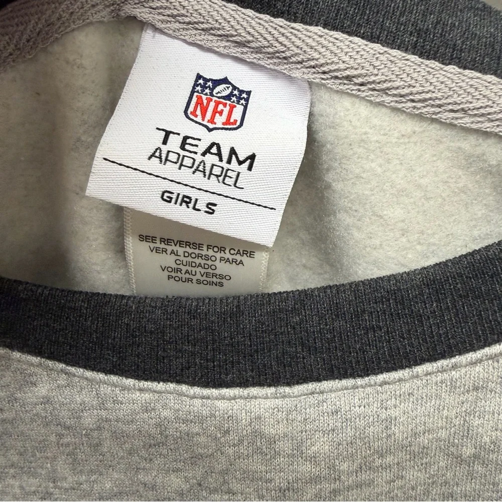 NFL Team‎ Apparel Youth Girls New York Jets Crop Top Grey Color Size L 10/12 NWT